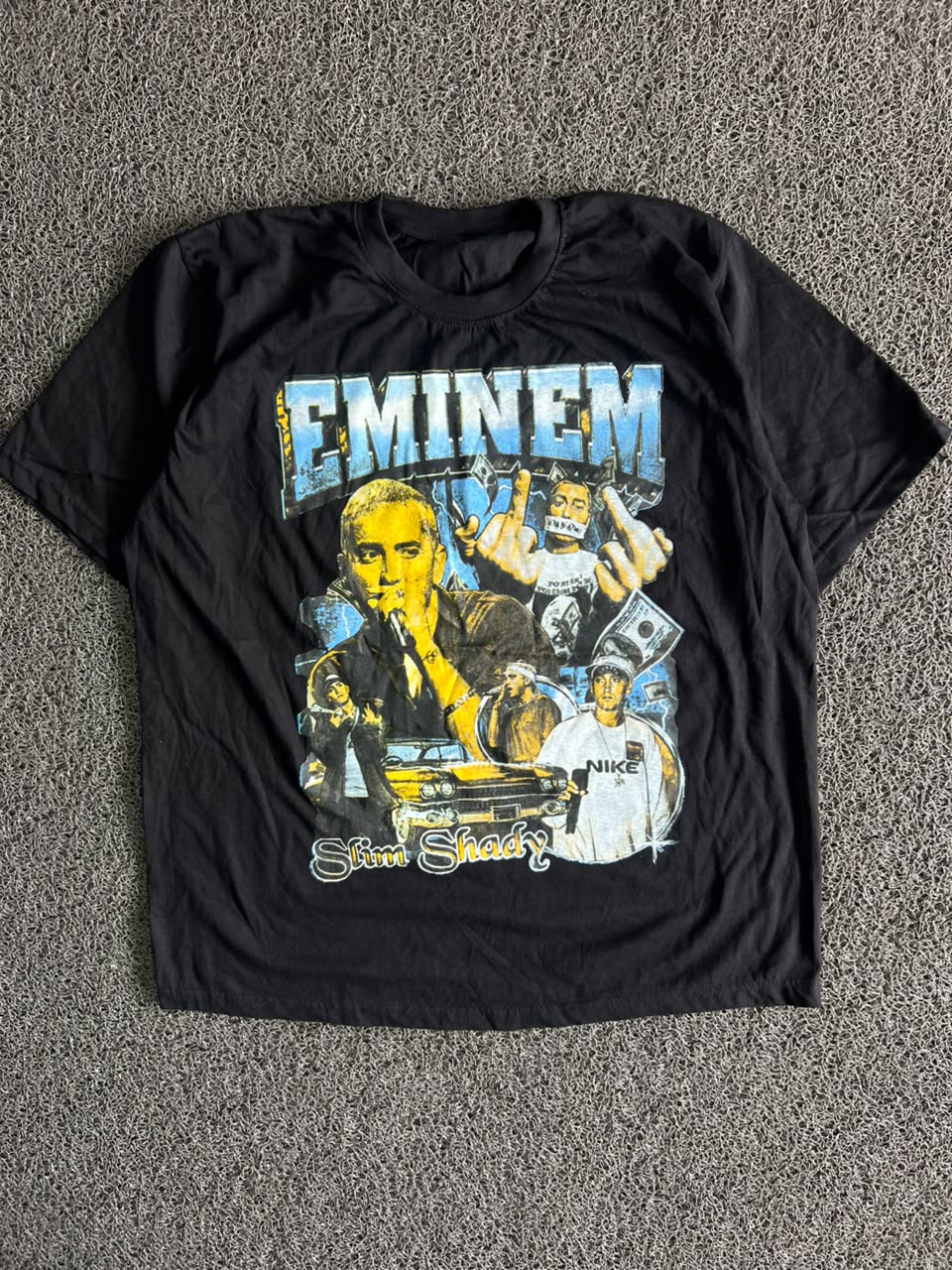 Eminem “Slim Shady” Graphic Print Black T-Shirt