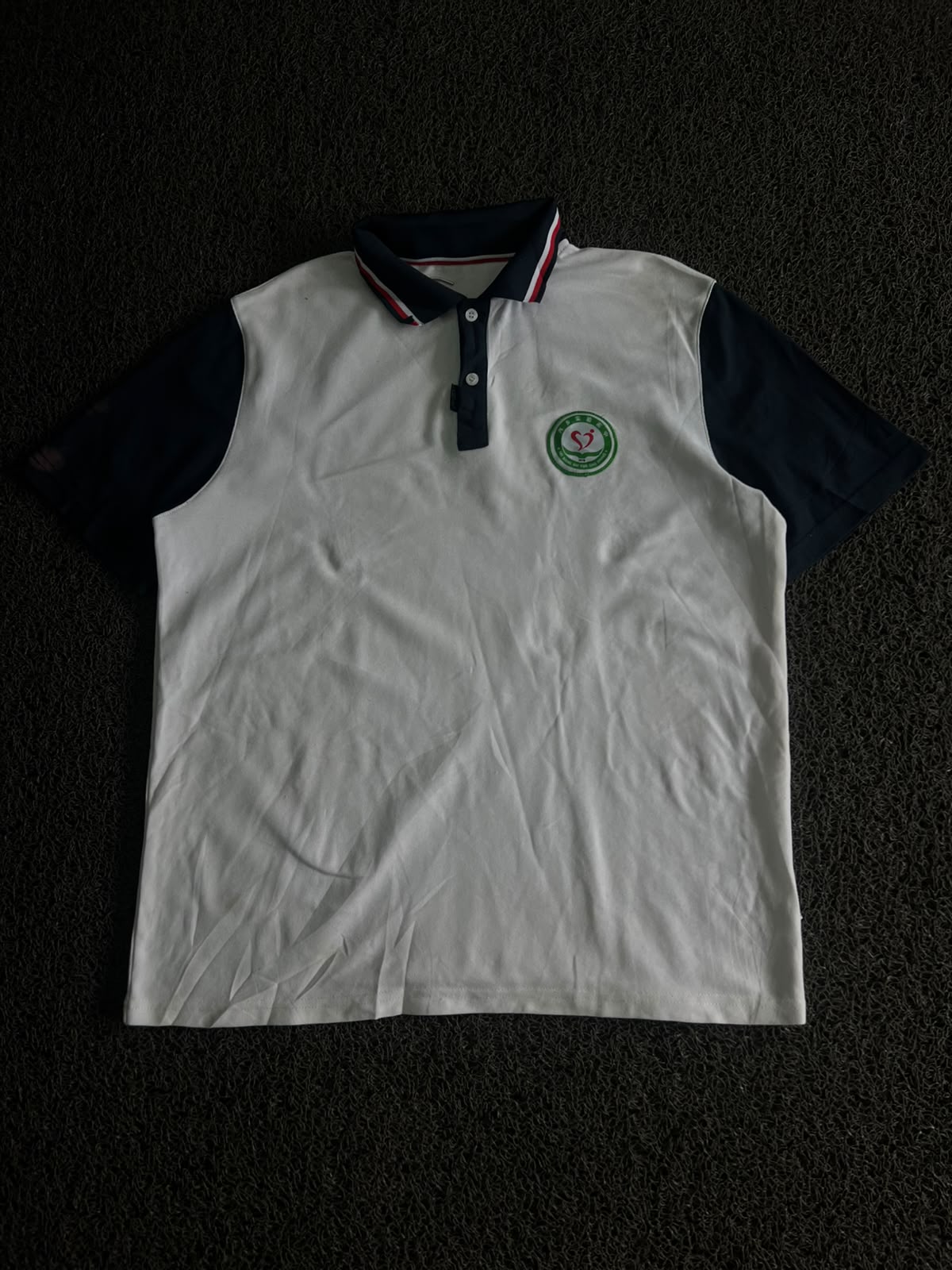 Vintage Polo T-Shirt | Half Sleeve Collared Tee | Embroidered Chest Logo | Casual Regular Fit