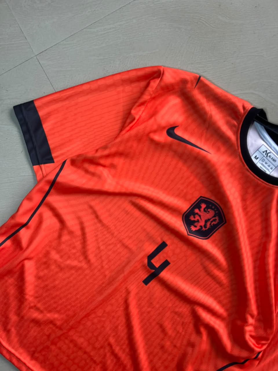 Virgil #4 Netherlands Away Football Jersey