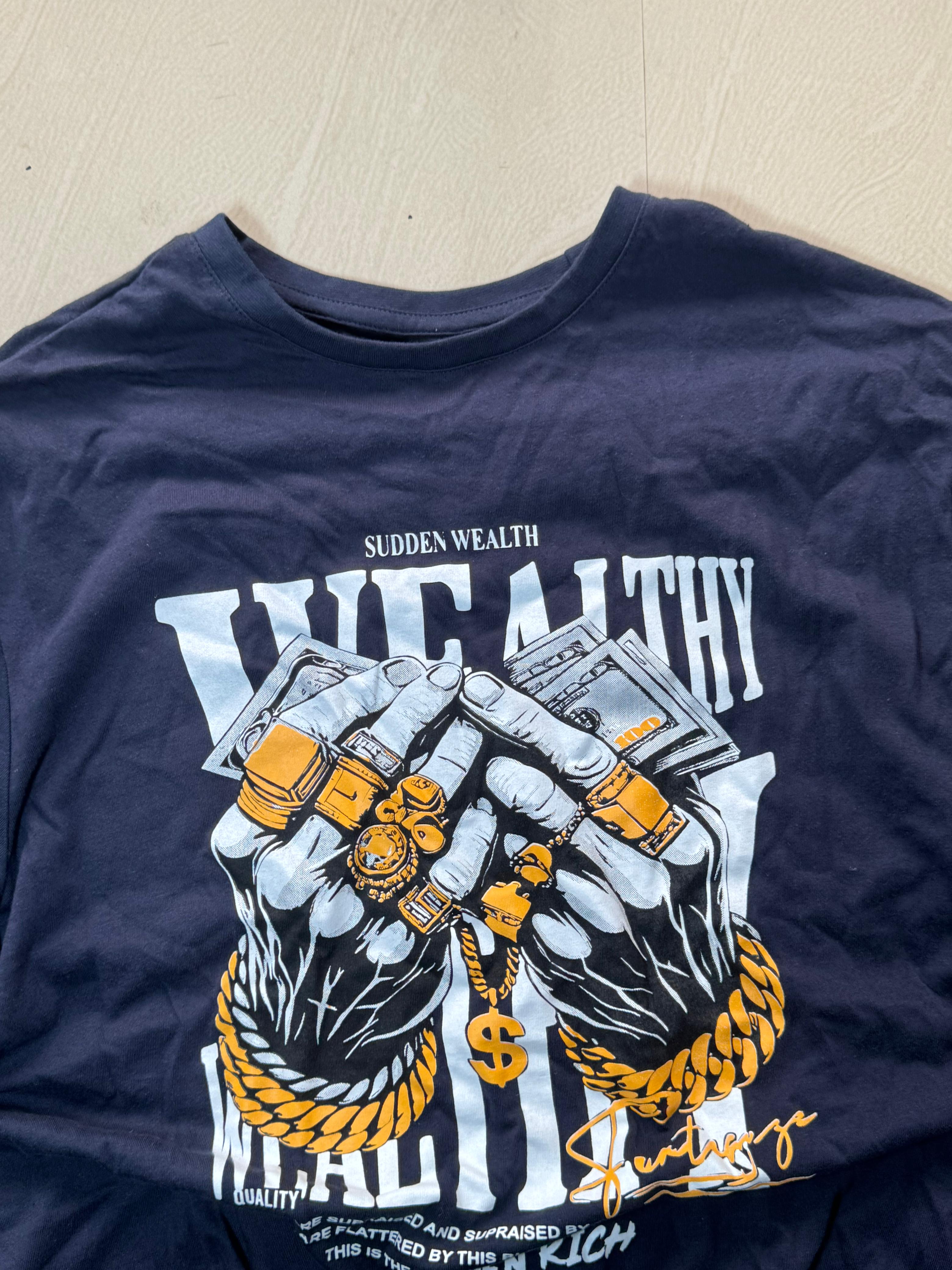 Sudden Wealth Graphic Oversized T-Shirt