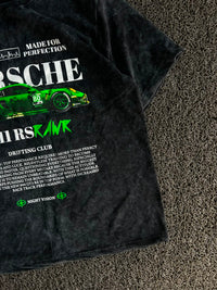 Porsche 911 RS Racing Graphic Acid Wash T-Shirt