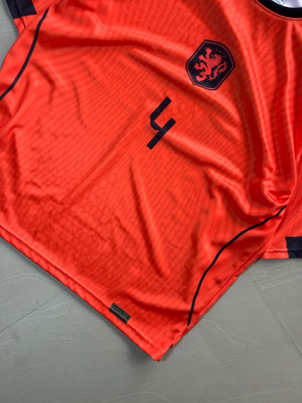 Virgil #4 Netherlands Away Football Jersey