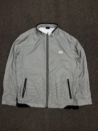 Vintage Checkered Full-Zip Harrington Jacket