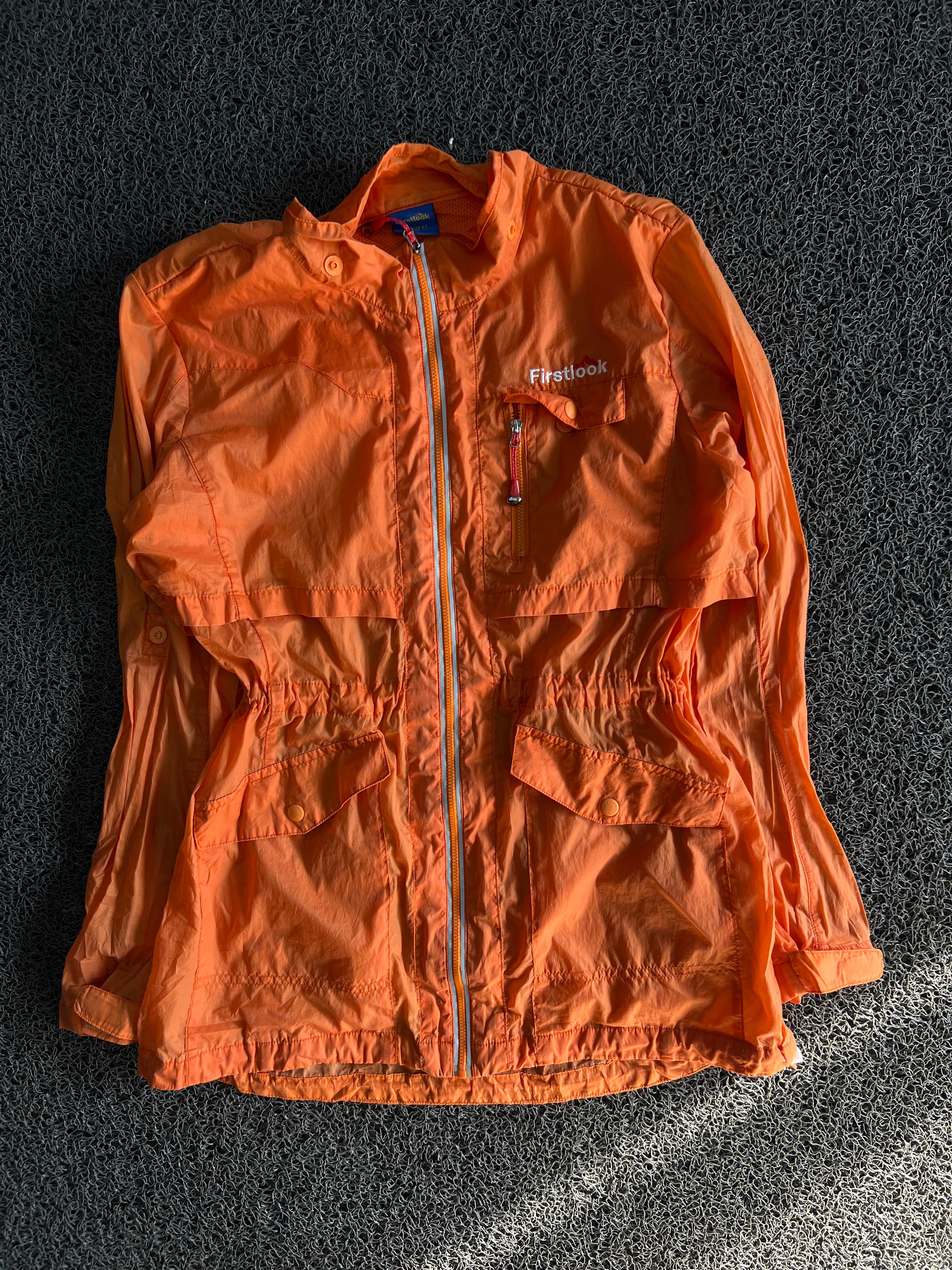 Firstlook Orange Lightweight Utility Windbreaker Jacket