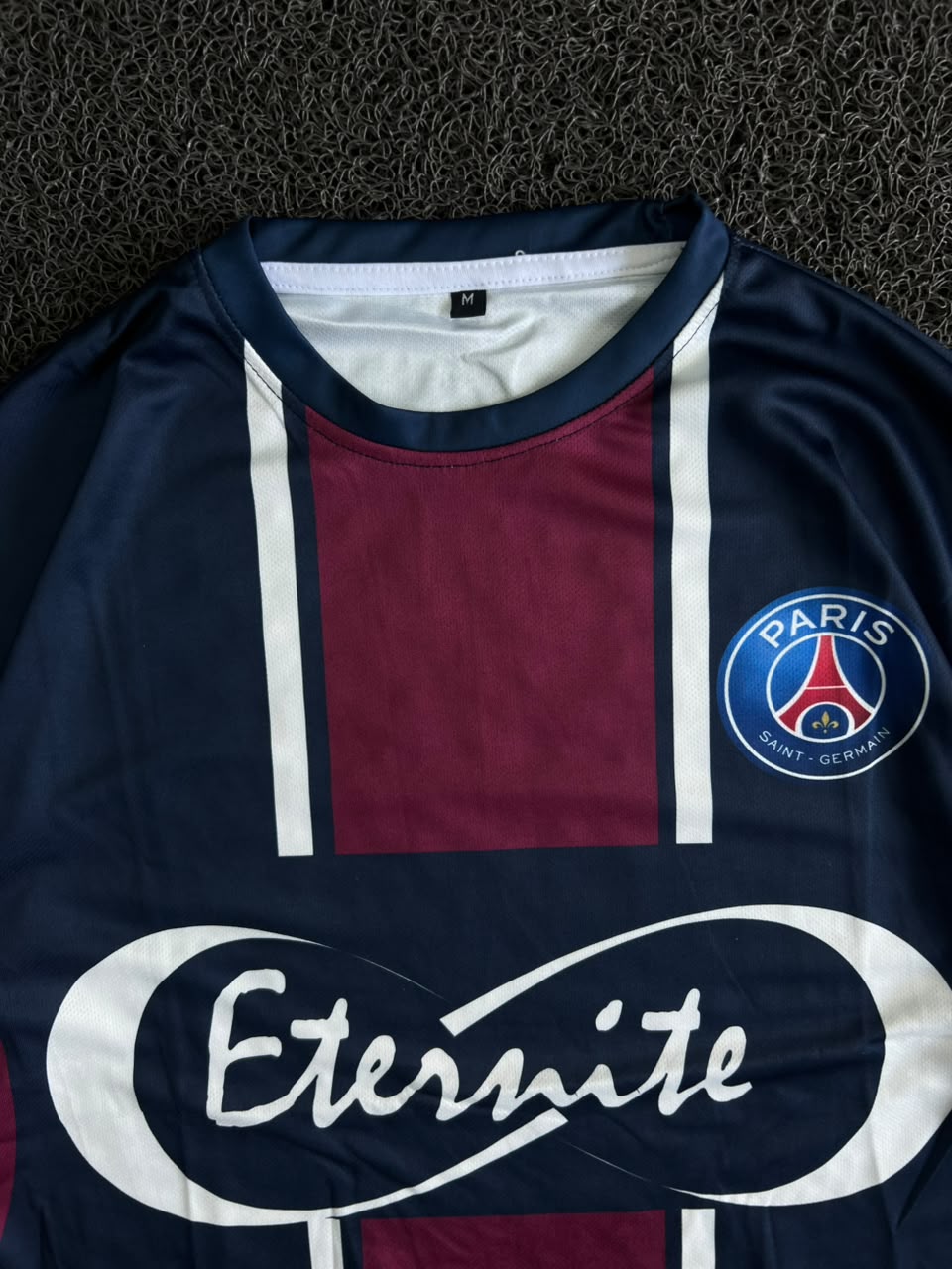 PSG Dembélé #10 Home Football Five Sleeve Jersey – Navy/Maroon Fan Edition