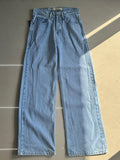 Light Blue Wide Leg Denim Jeans
