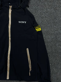 Hooded Sony 4K HDR Zip-Up Jacket with Contrast Zippers