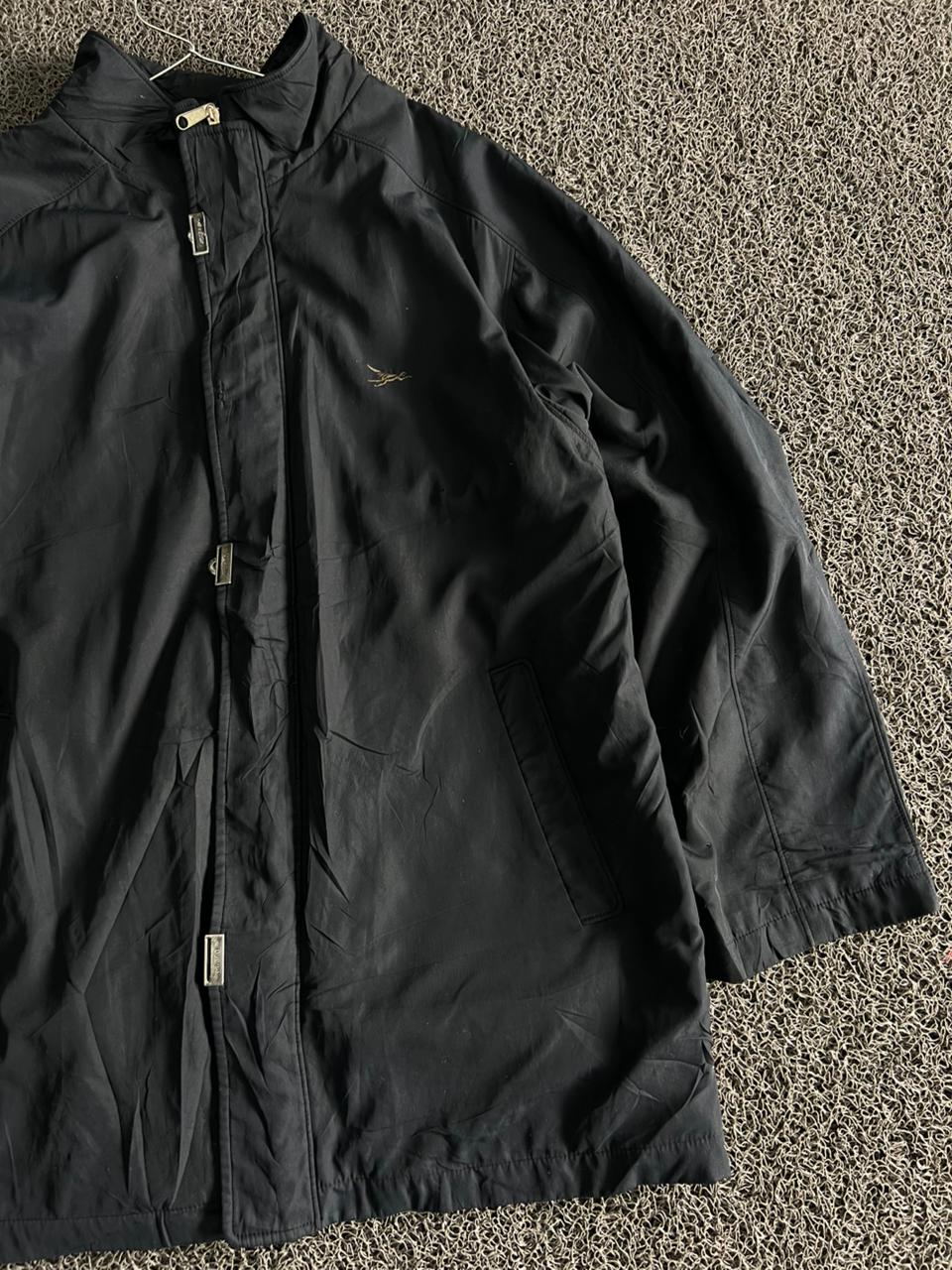 Minimalist Black Zip-Up Lightweight Jacket – Classic Casual Windbreaker