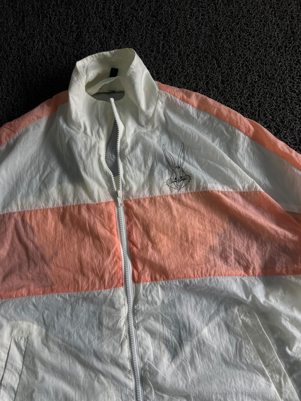 Vintage Cartoon Bugs Bunny Sports Windbreaker Jacket