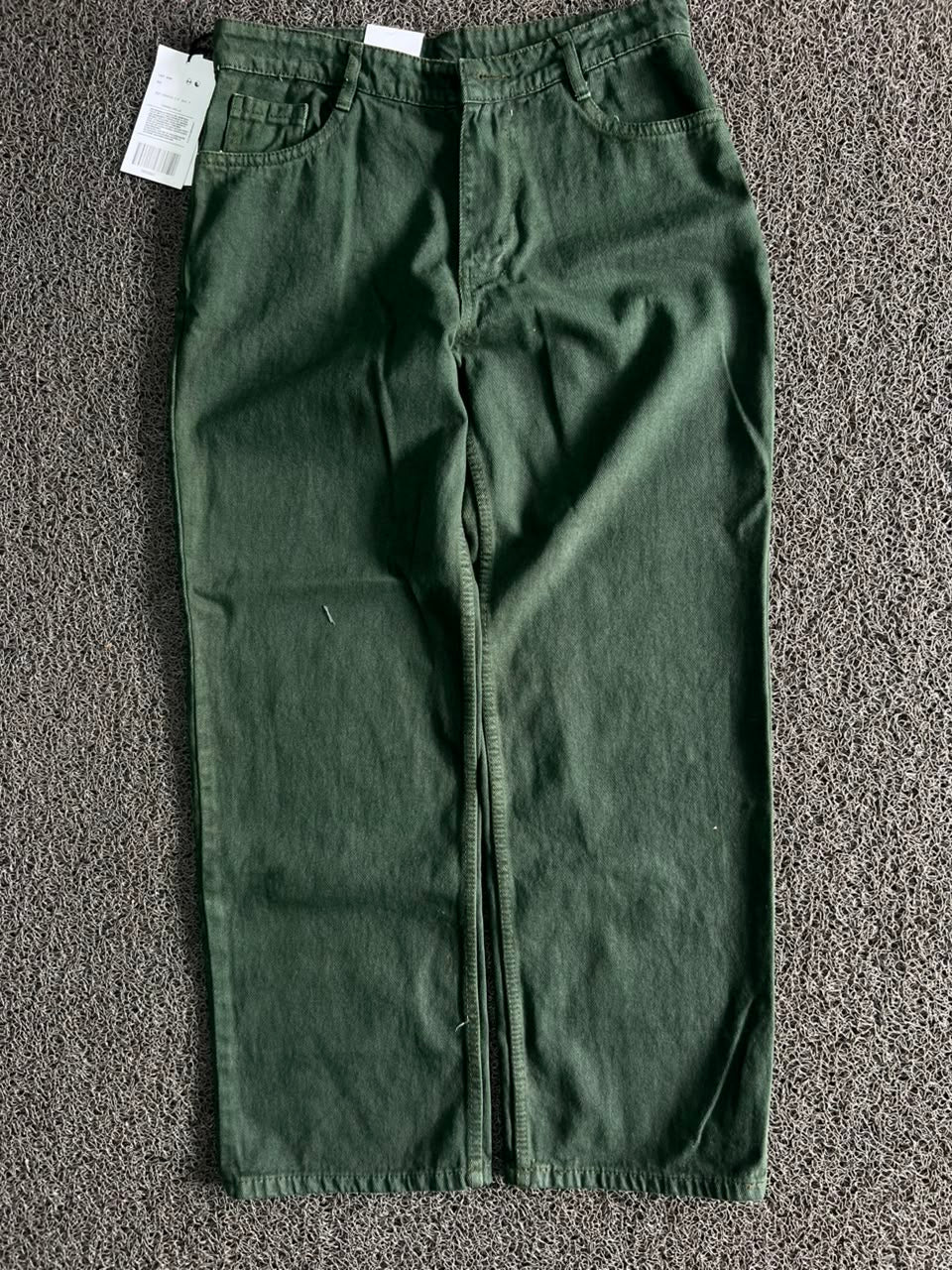 Green Casual Denim Jeans