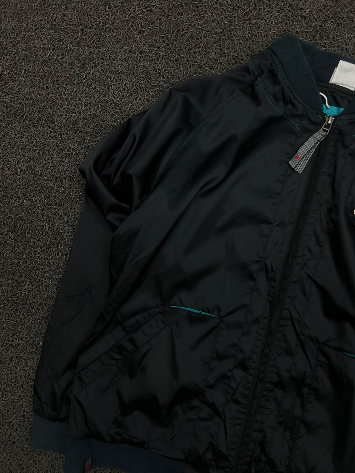 Lightweight Utility Jacket with Teal Detailing & Multiple Pockets
