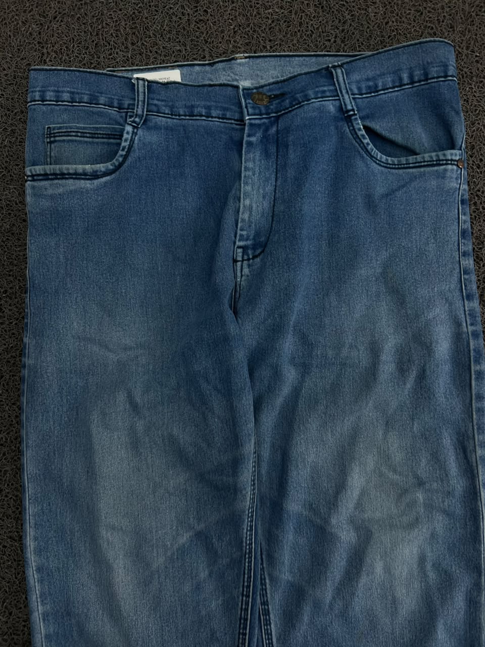 Vintage Light Wash Straight Fit Denim Jeans