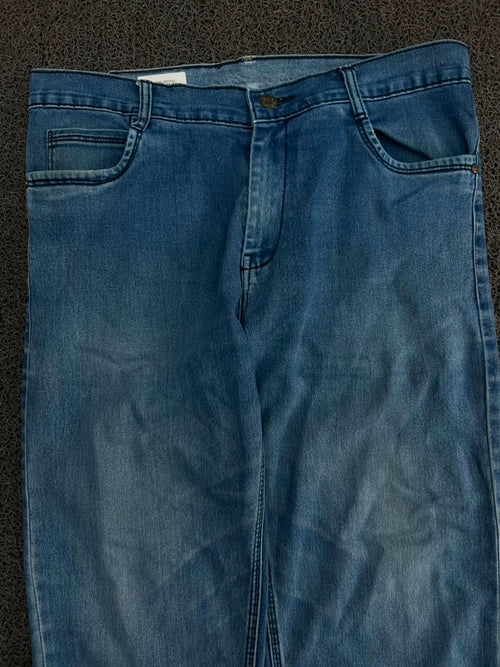 Vintage Light Wash Straight Fit Denim Jeans