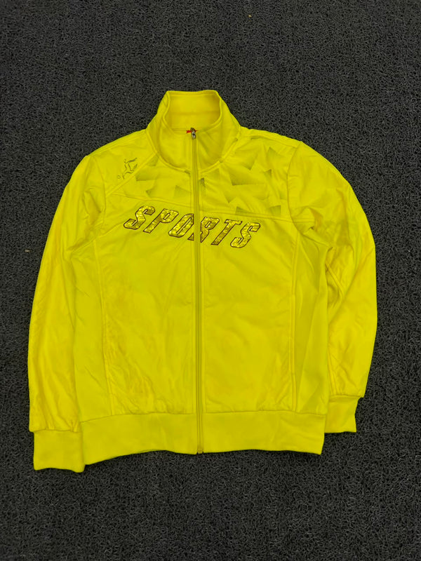 Sports Yellow Full-Zip Track Jacket
