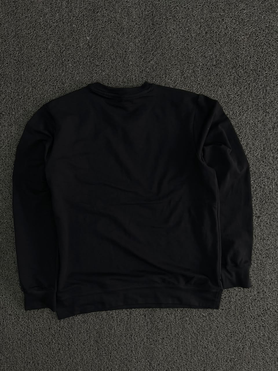Crew Neck Sweatshirt with “No Stress” Sleeve Tape Detail