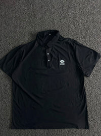 Black Minimal Logo Polo T-Shirt
