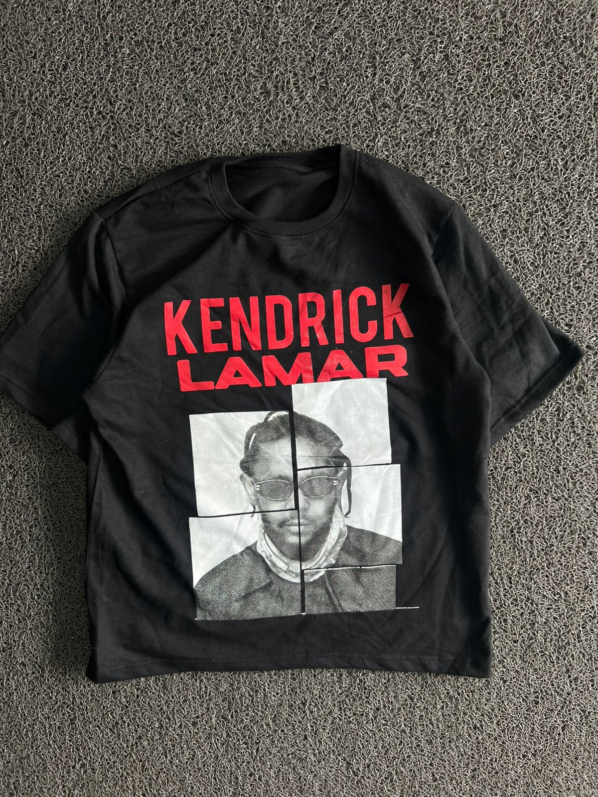 Kendrick Lamar Graphic T-Shirt – Red Typography & Portrait Print