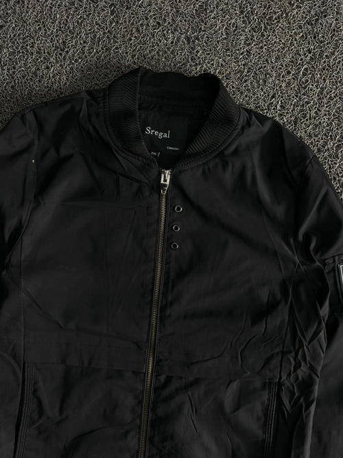 Urban Bomber Jacket – Lightweight Zip-Up Casual Jacket with Utility Sleeve Pocket