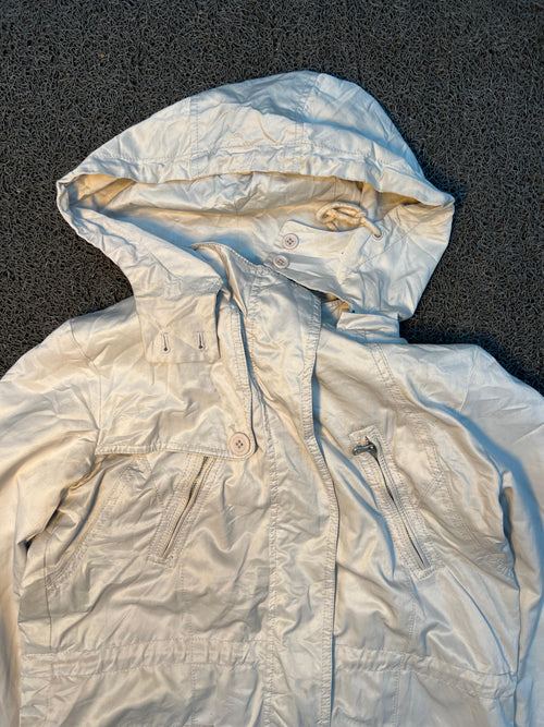 Hooded Utility Jacket – Lightweight Zip-Up Windbreaker with Multi-Pocket Design