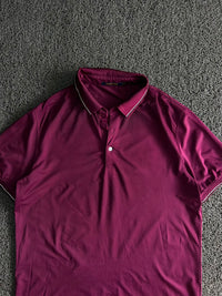 Contrast Trim Polo T-Shirt ⚠️ Two buttons damage