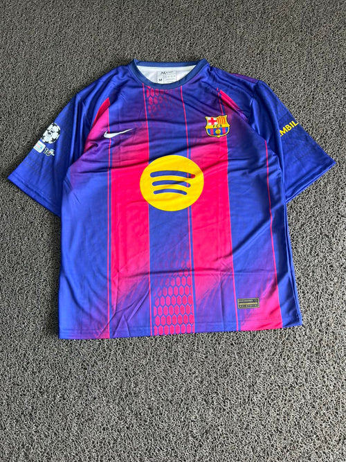 FC Barcelona 2024/25 Home Jersey – Lamine Yamal #10 | Blue & Red Football Five Sleeve Jersey