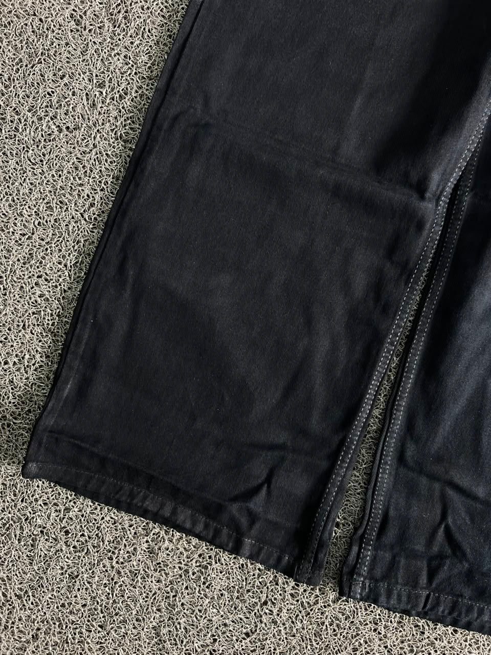Classic Black Wide Leg Denim Baggy Jeans