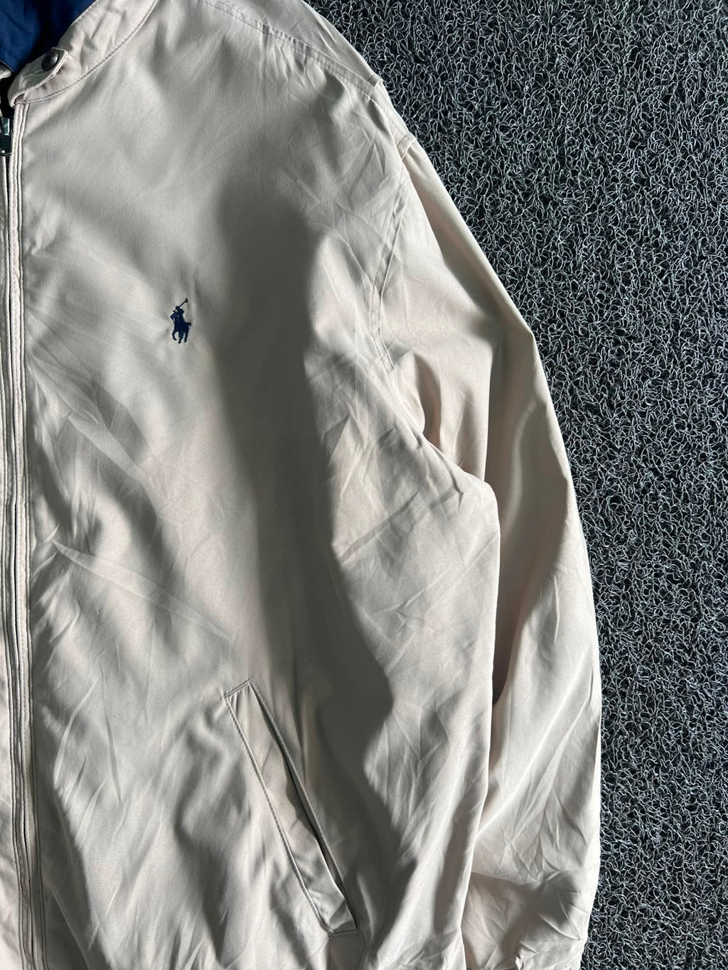 Vintage Polo Ralph Lauren White Stand Collar Jacket