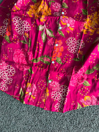 Floral Print Button-Up Shirt – Pink Long Sleeve Casual shirts