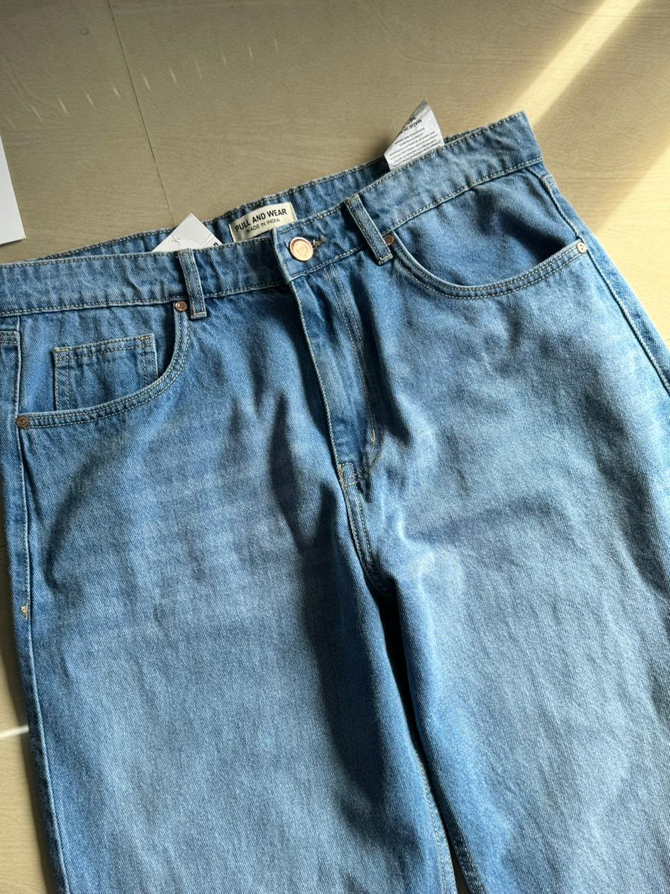 Vintage Light Blue Wide Leg Jeans