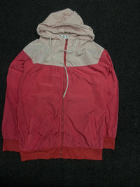 Color Block Hooded Zip-Up Jacket