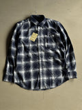 Men's Plaid Flannel Button-Down Shirt