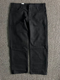 Vintage Black Straight Fit Denim Baggy Jeans