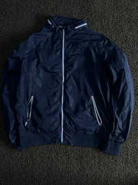 Vintage Lightweight Zip-Up Windbreaker Jacket with Contrast Zipper Details