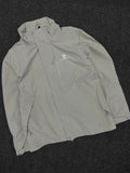 Camel Lightweight Hooded Outdoor Jacket – Light Grey Full Zip Windbreaker
