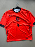 Virgil #4 Netherlands Away Football Jersey