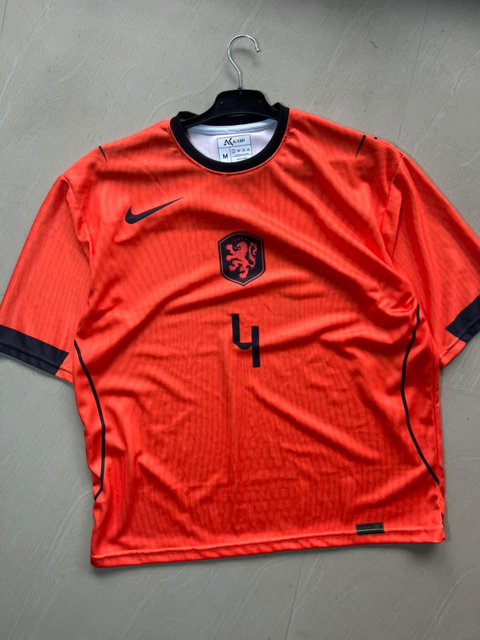 Virgil #4 Netherlands Away Football Jersey