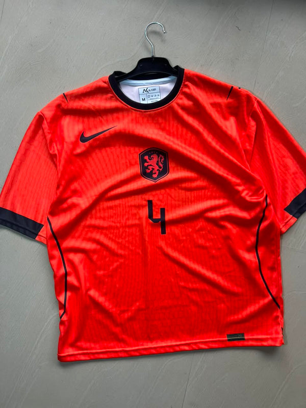 Virgil #4 Netherlands Away Football Jersey