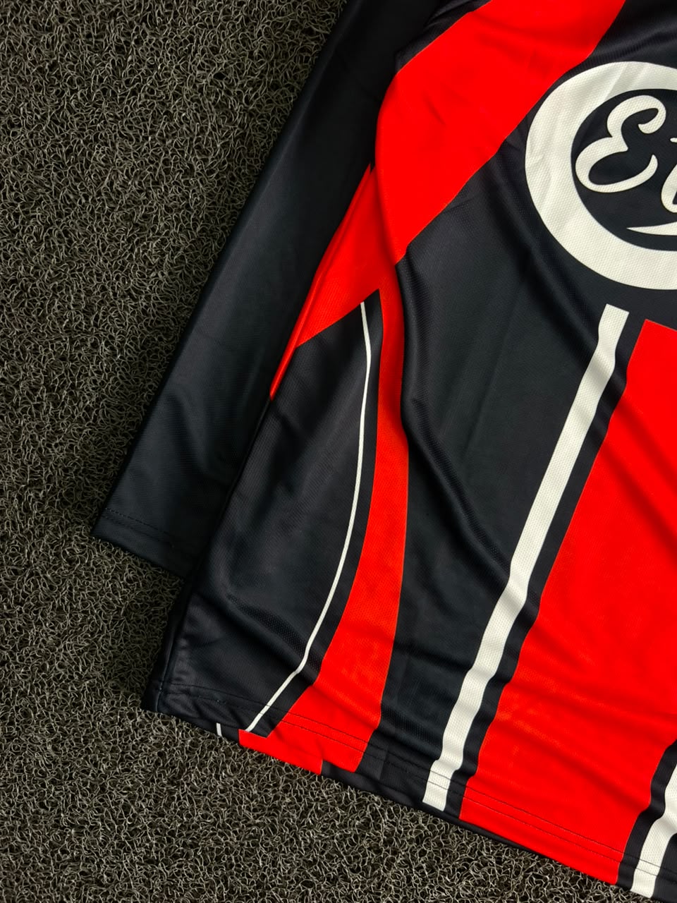 PSG Dembélé #10 Long Sleeve Retro Football Jersey – Black/Red | Eternite Sponsor
