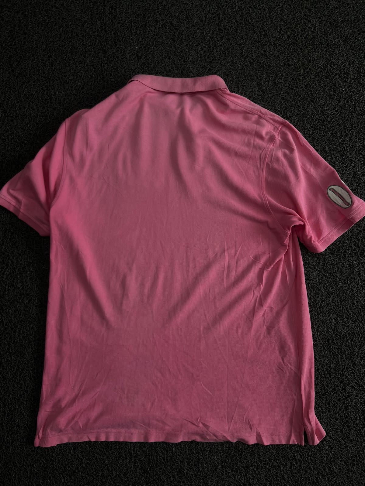 Pink Polo T-Shirt with Crest Logo