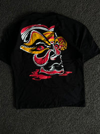 Rawdhram Oversized Black T-Shirt Graphic