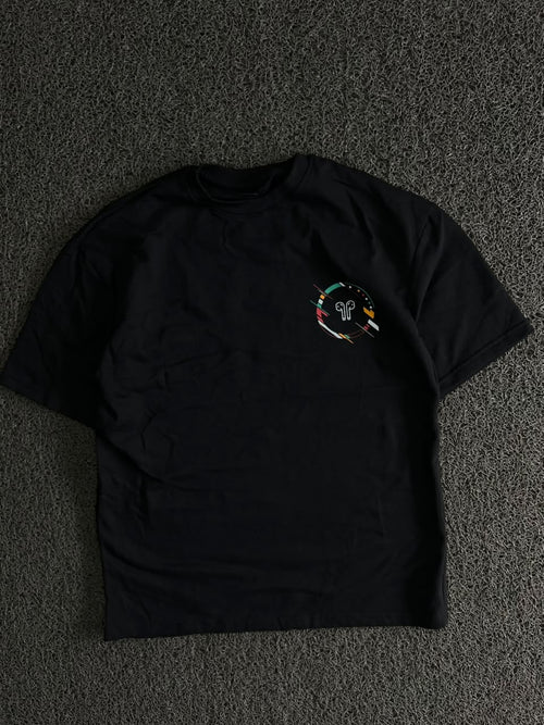 Graphic Crew-Neck Short-Sleeve T-Shirt with Chest Print