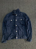 Lightweight Trucker Jacket with Contrast Stitching & Snap Buttons
