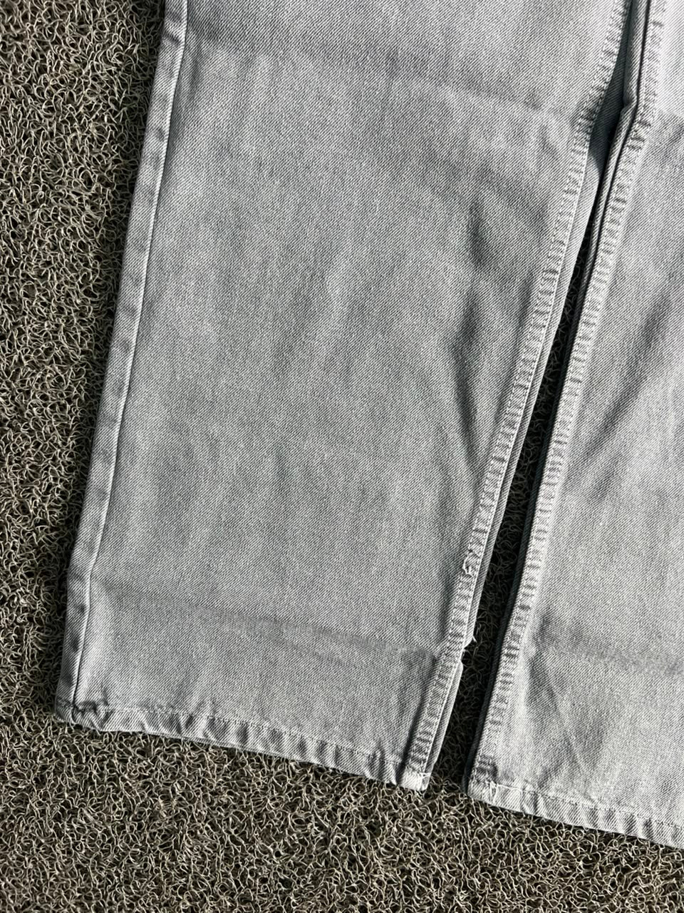 Light Grey Wash Wide Leg Denim baggy Jeans