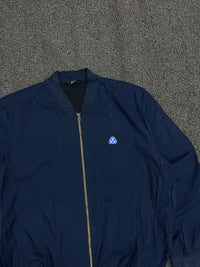 Navy Blue Classic Bomber Jacket