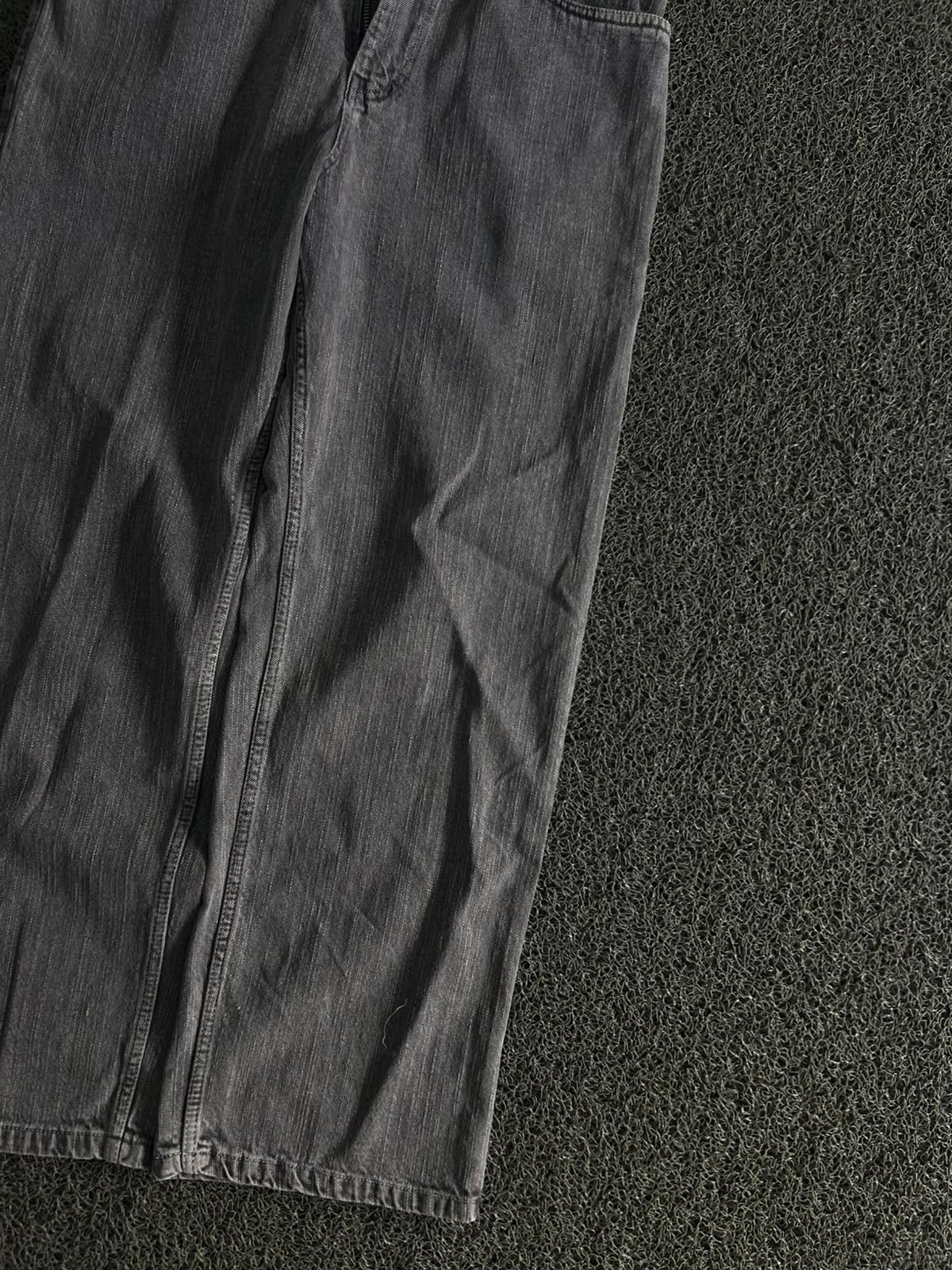 NWT Zara Men's Wide Leg Jeans in Faded Dark Gray ⚠️ No Button