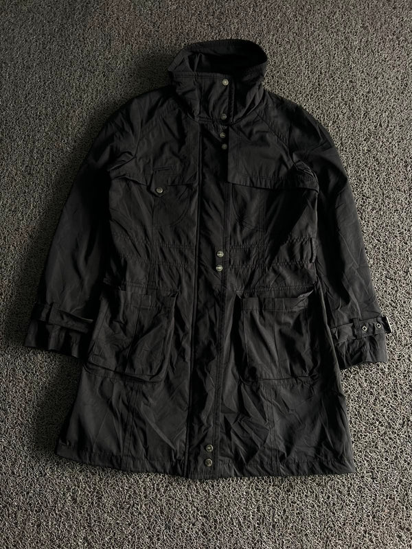 Vintage Black Multi-Pocket Utility Jacket