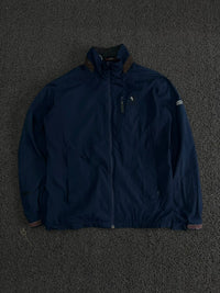Navy Blue Outdoor Full-Zip Windbreaker Jacket