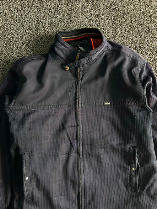 Vintage Full Zip Navy Jacket – Stand Collar