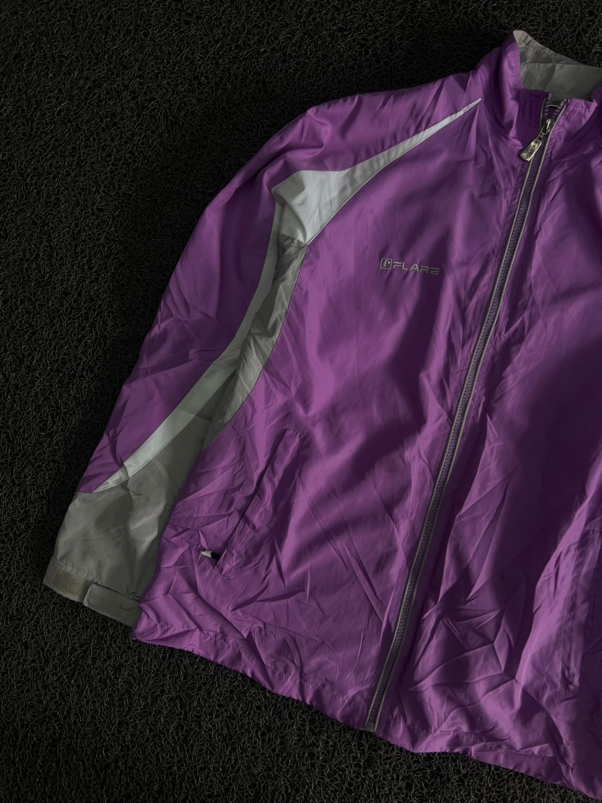 Vintage Colorblock Track Jacket – Zip-Up Windbreaker