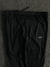 Black Track Pants with White Side Stripes & Logo – Thriftwear